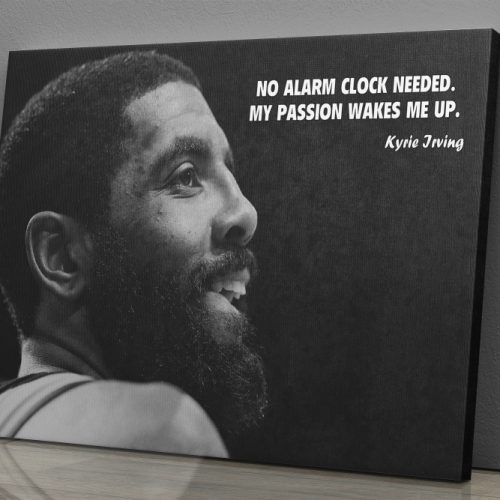 Kyrie Irving Poster Quote Brooklyn Nets Canvas Unique Design Wall Art Print Hand Made Ready to Hang Custom Design