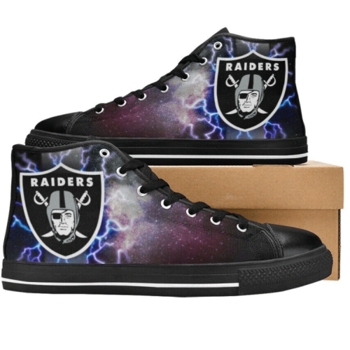 Las Vegas Raiders NFL Custom Canvas High Top Shoes HT1098