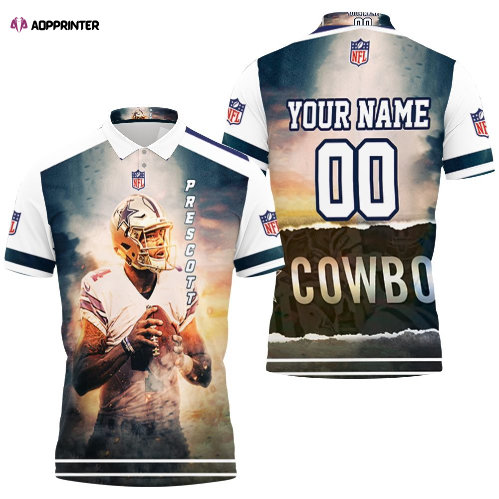 Limited Customized Prescott Dallas Cowboys 3D Polo shirt