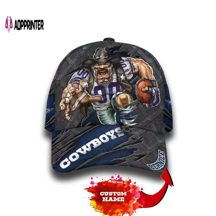 Limited edition Personalized Dallas Cowboys Mascot 3D Hat