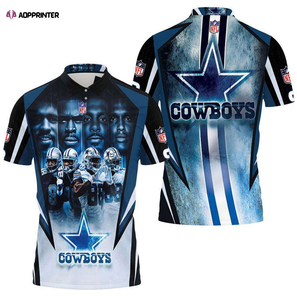 Personalized Dallas Cowboys Prescott 4 3d Polo Shirt, Gift For Fan