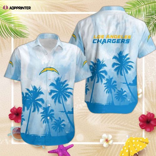 Los Angeles Chargers Coconut Trees NFL Gift For Fan Hawaiian