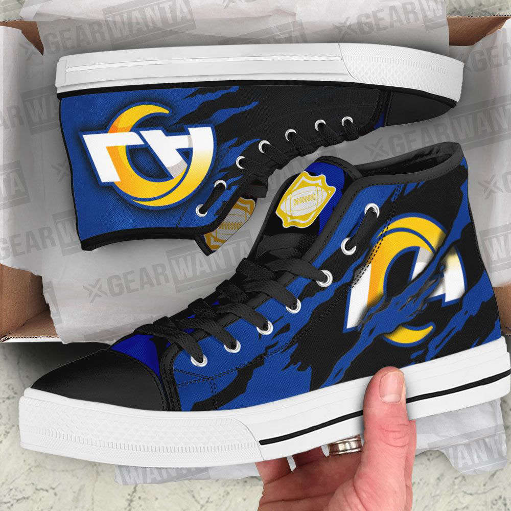 Los Angeles Rams High Top Shoes Custom For Fans