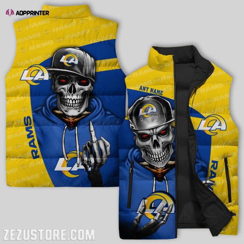 Los Angeles Rams NFL Sleeveless Puffer Jacket Custom For Fans Gifts