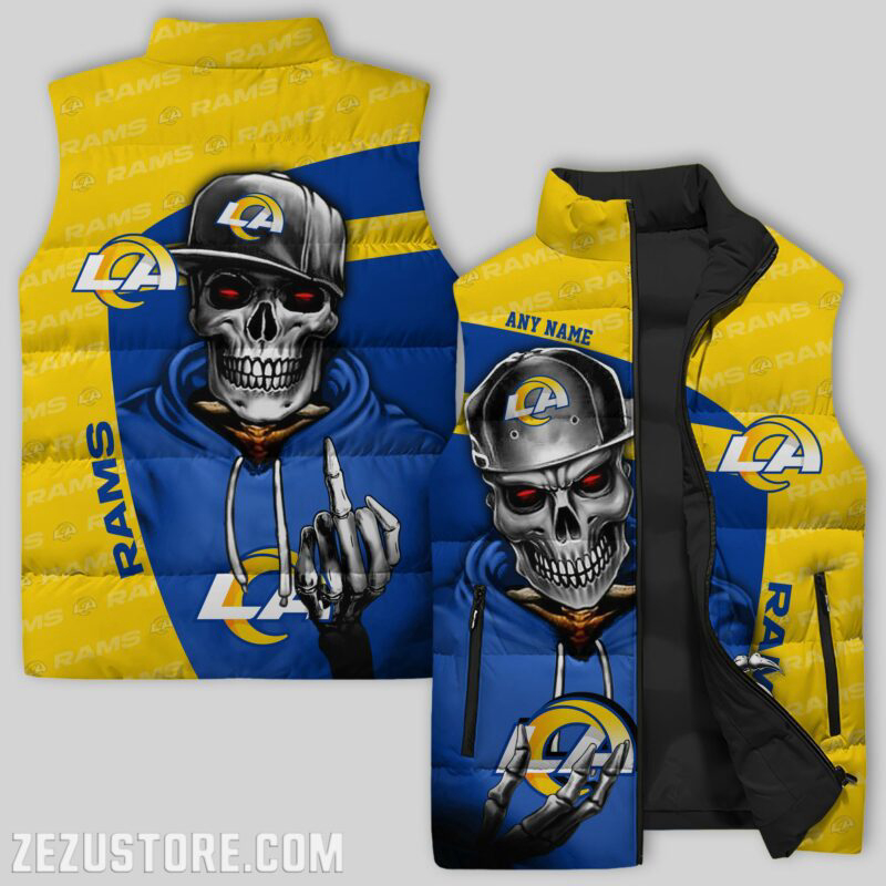 Los Angeles Rams NFL Sleeveless Puffer Jacket Custom For Fans Gifts