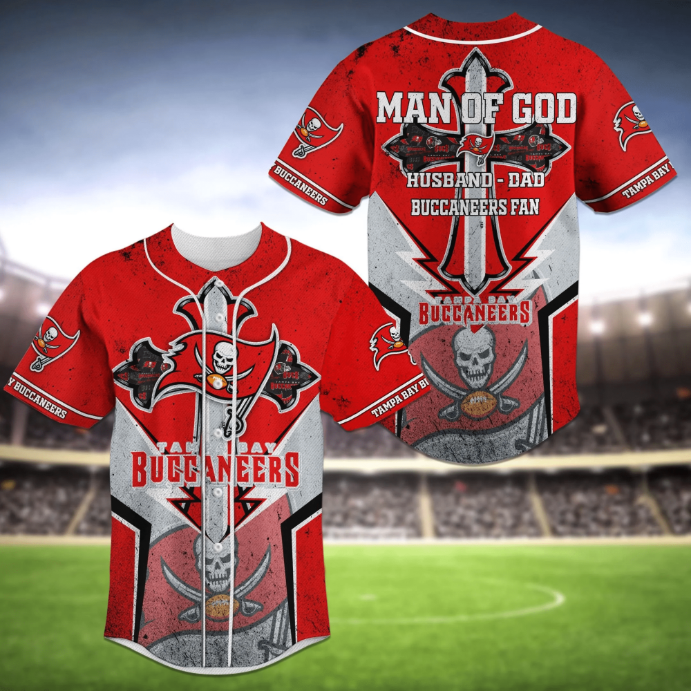 Man of God Tampa Bay Buccaneers Baseball Jersey Shirt