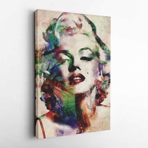 Marilyn Monroe Pop Art Poster Model Actress Canvas Unique Design Wall Art Print Hand Made Ready to Hang Custom Design