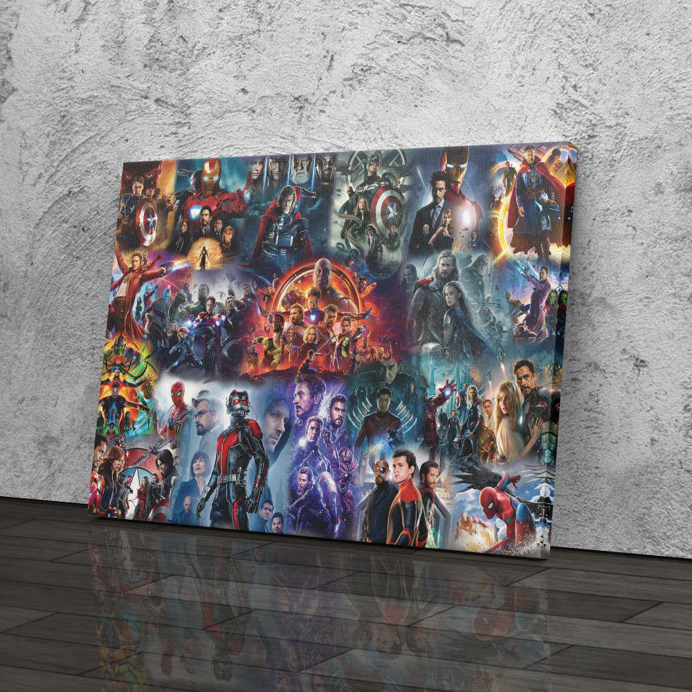 Marvel Movie Posters  Marvel Comics Canvas Unique Design Wall Art Print Hand Made Ready to Hang Custom Design