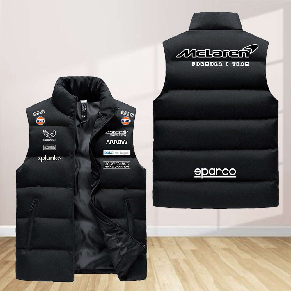 Mclaren Gifts Team Sleeveless Puffer Jacket Custom For Fans Gifts