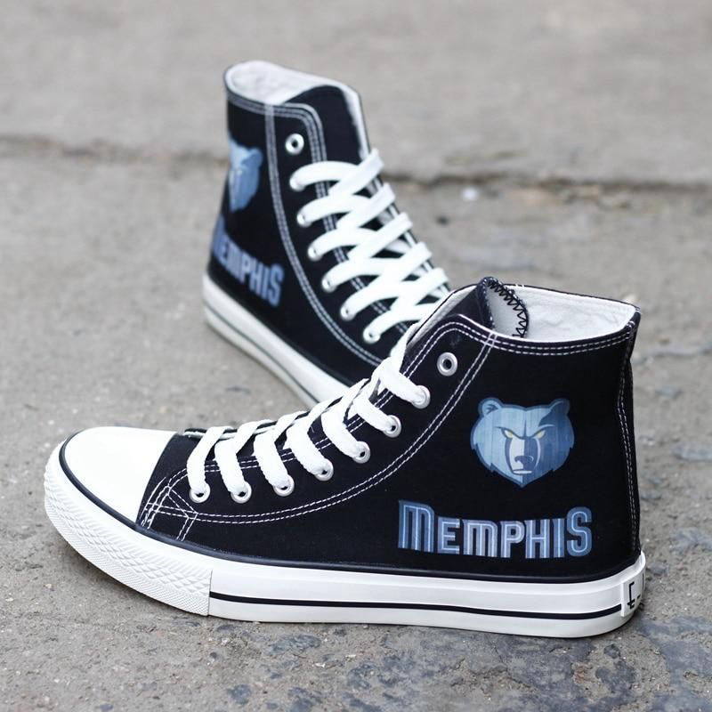 Memphis Grizzlies Custom Canvas High Top Shoes