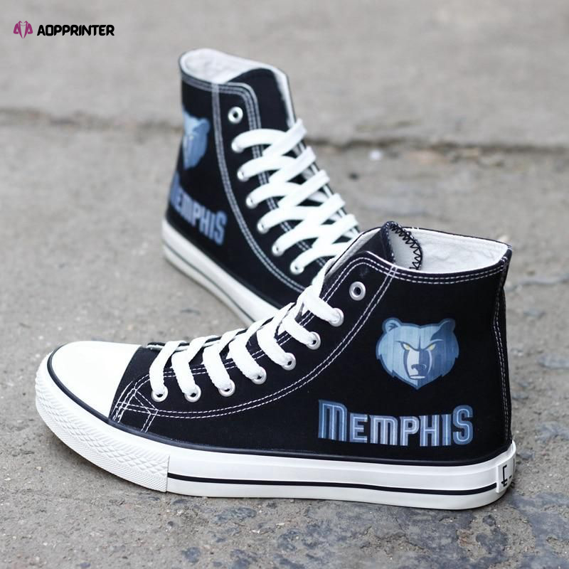 Memphis Grizzlies Custom Canvas High Top Shoes