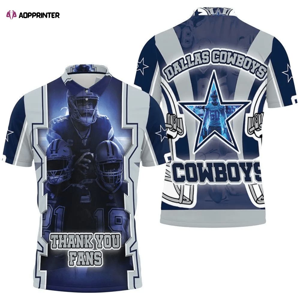 Mens & Womens Dallas Cowboy Thank You Fans Nfc East Division Super Bowl 2021 3D Polo Shirt