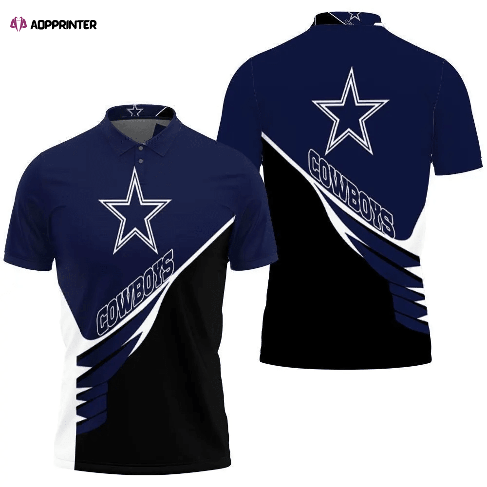 Mens & Womens Dallas Cowboys Logo Tanktop Legging 3D Polo Shirt Gift for Fans