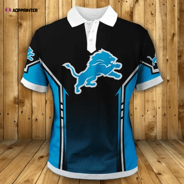 Mens & Womens Detroit Lions Casual Polo Shirt Gifts for Fans