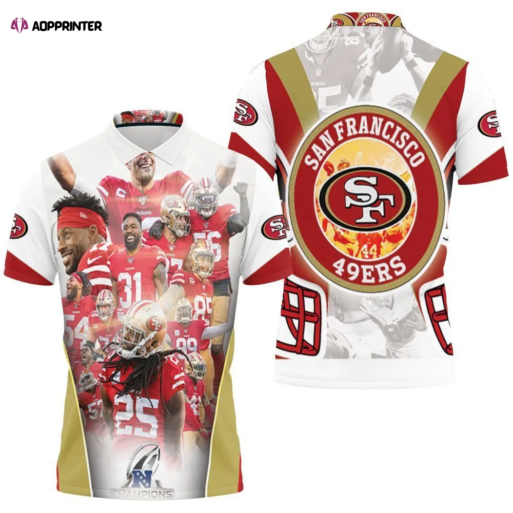 Mens & Womens San Francisco 49Ers Champions Nfc West Division Super Bowl 2021 3D Polo Shirt