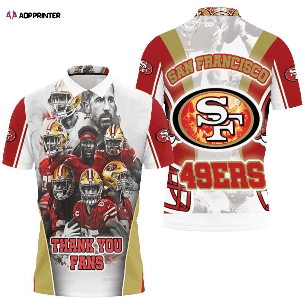 Mens & Womens San Francisco 49Ers Thank You Fans Nfc West Division Super Bowl 2021 3D Polo Shirt