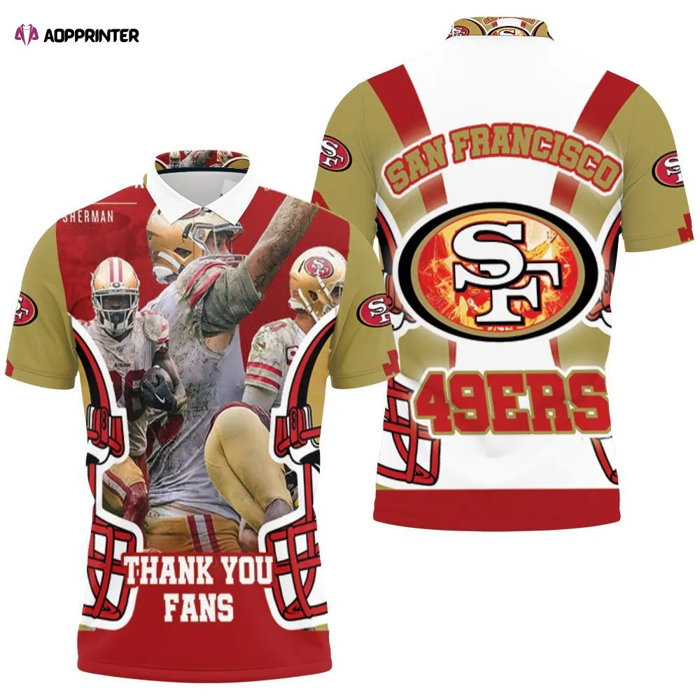 Mens & Womens San Francisco 49ers Thank You Fans Polo Shirt All Over Print Shirt 3d T-shirt