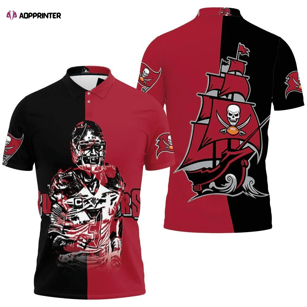 Mens & Womens Tampa Bay Buccaneers Logo Jameis Winston Legend For Fan 3D Polo Shirt