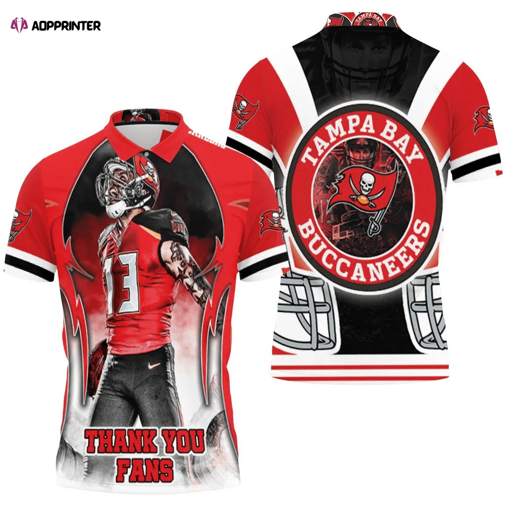 Mens & Womens Tampa Bay Buccaneers Super Bowl Champions 2021 Thank You Fan 3D All Over Print Polo Shirt