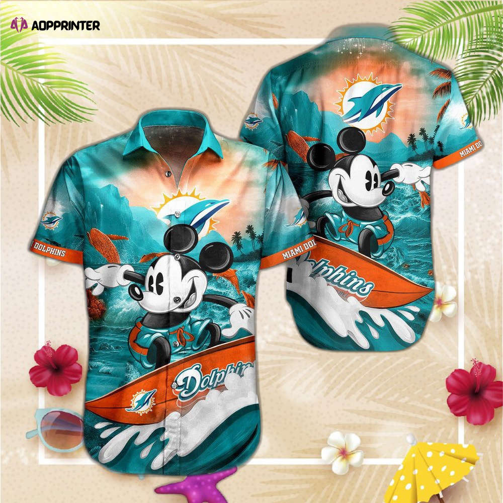 Miami Dolphins Logo Hawaiian Shirt NFL