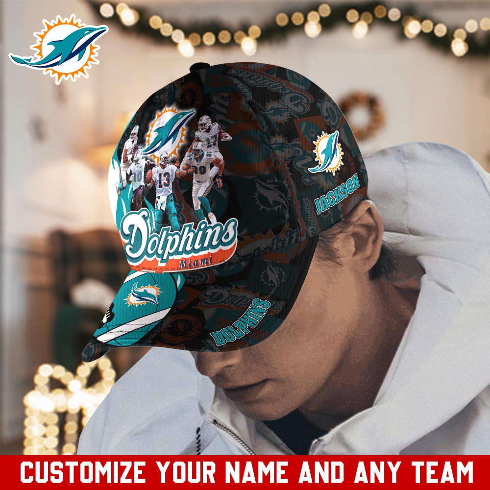 Miami Dolphins NFL Classic CAP Hats For Fans Custom