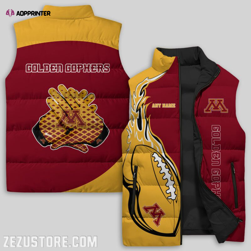 Minnesota Golden Gophers NCAA Sleeveless Puffer Jacket Custom For Fans Gifts