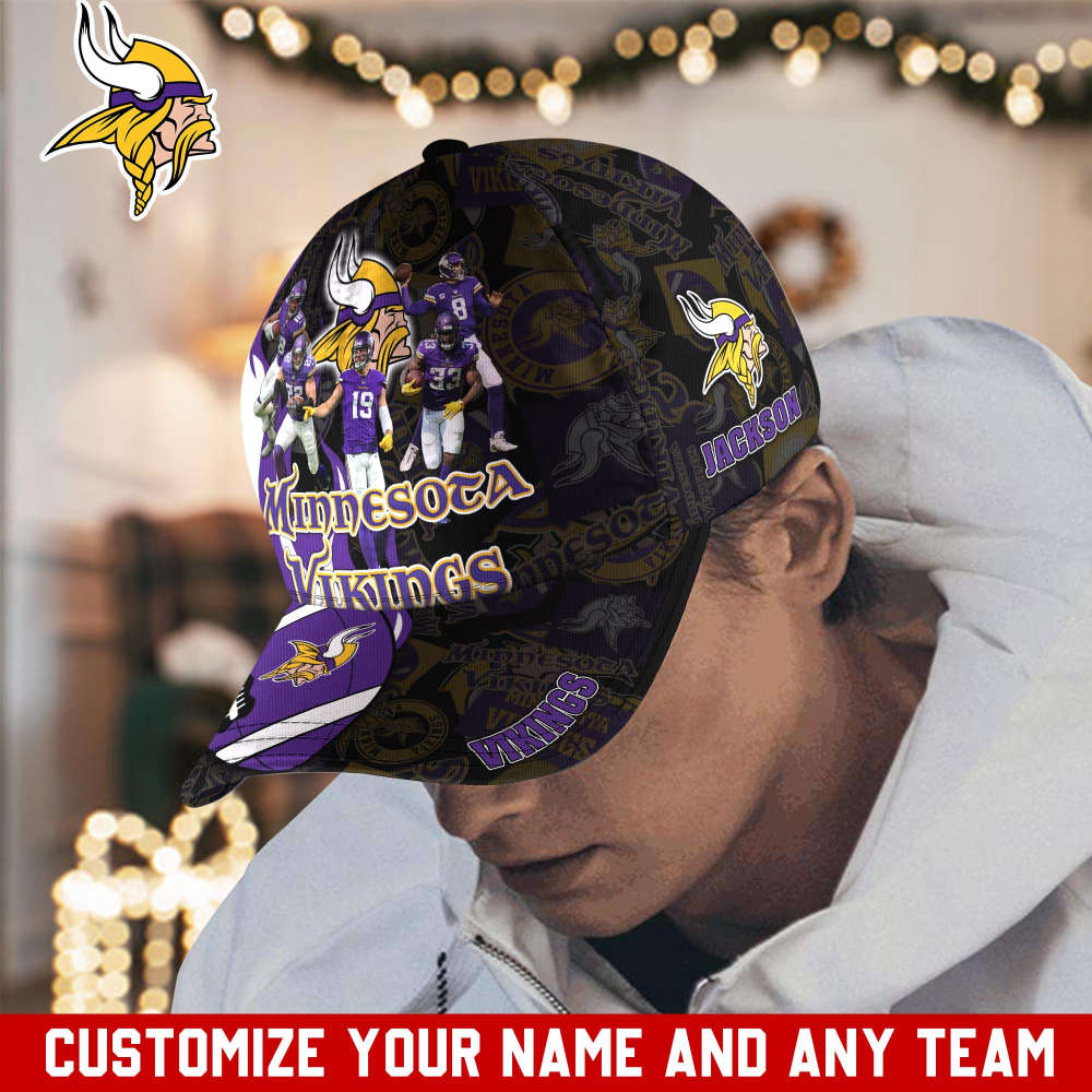 Minnesota Vikings NFL Classic CAP Hats For Fans Custom