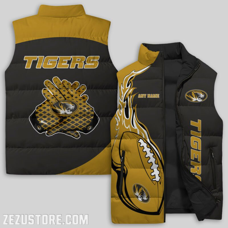 Missouri Tigers NCAA Sleeveless Puffer Jacket Custom For Fans Gifts