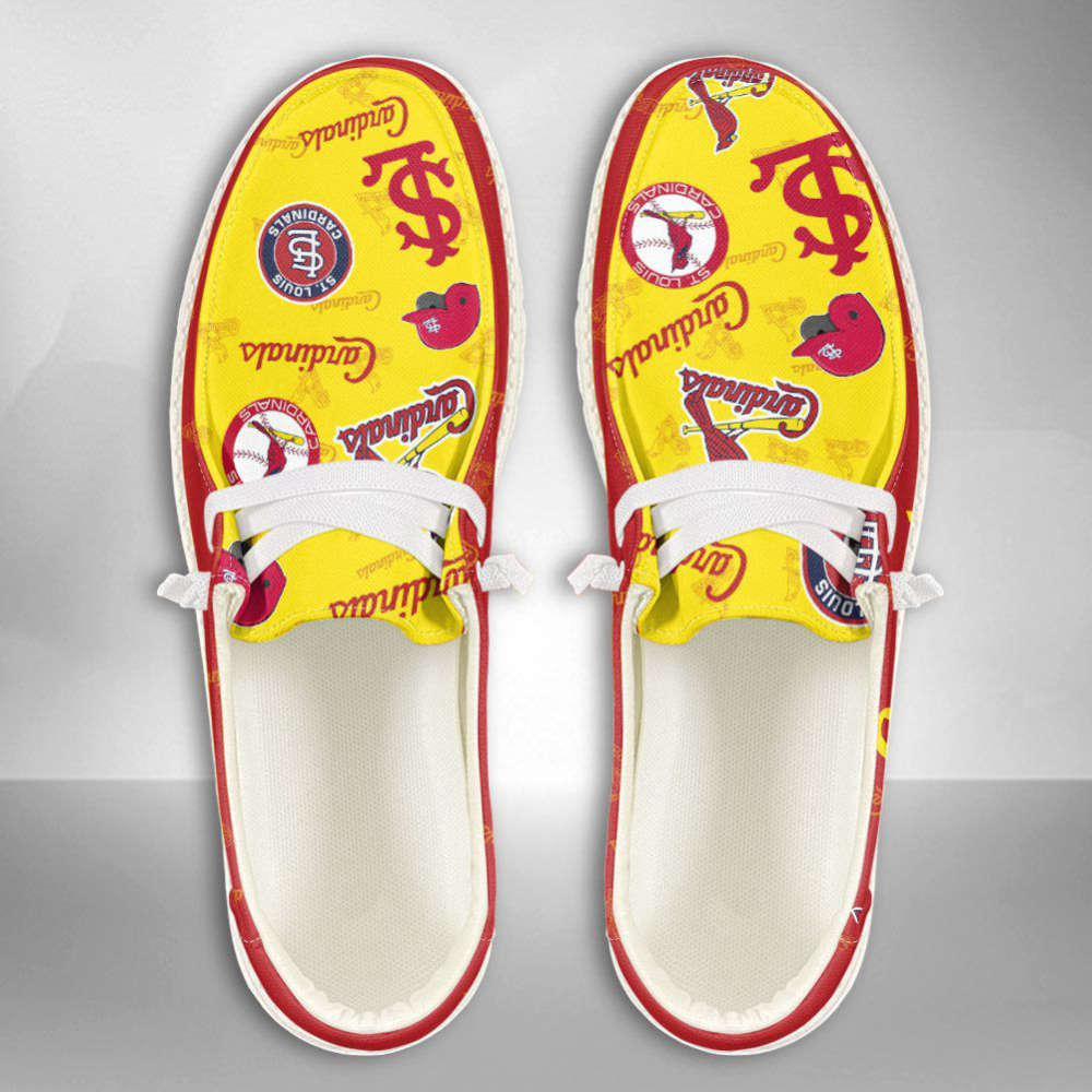 MLB St Louis Cardinals Hey Dude Shoes Wally Lace Up Loafers Moccasin Slippers