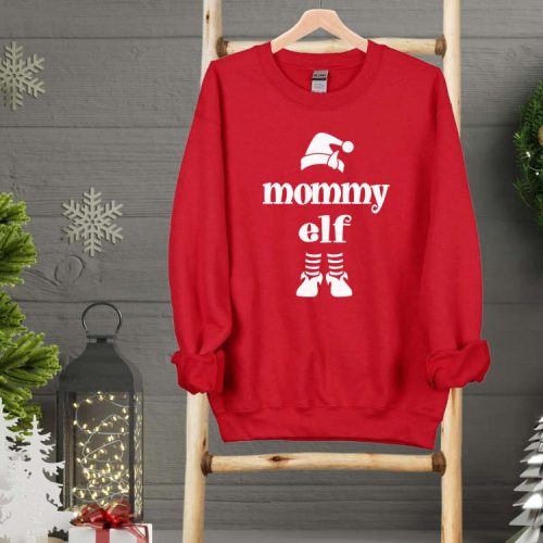 Mommy Elf Sweatshirt Daddy Elf Sweatshirt Elf Shirt Christmas Elf Movie Sweatshirt Custom Family Christmas Shirt Elf Sweater Gift