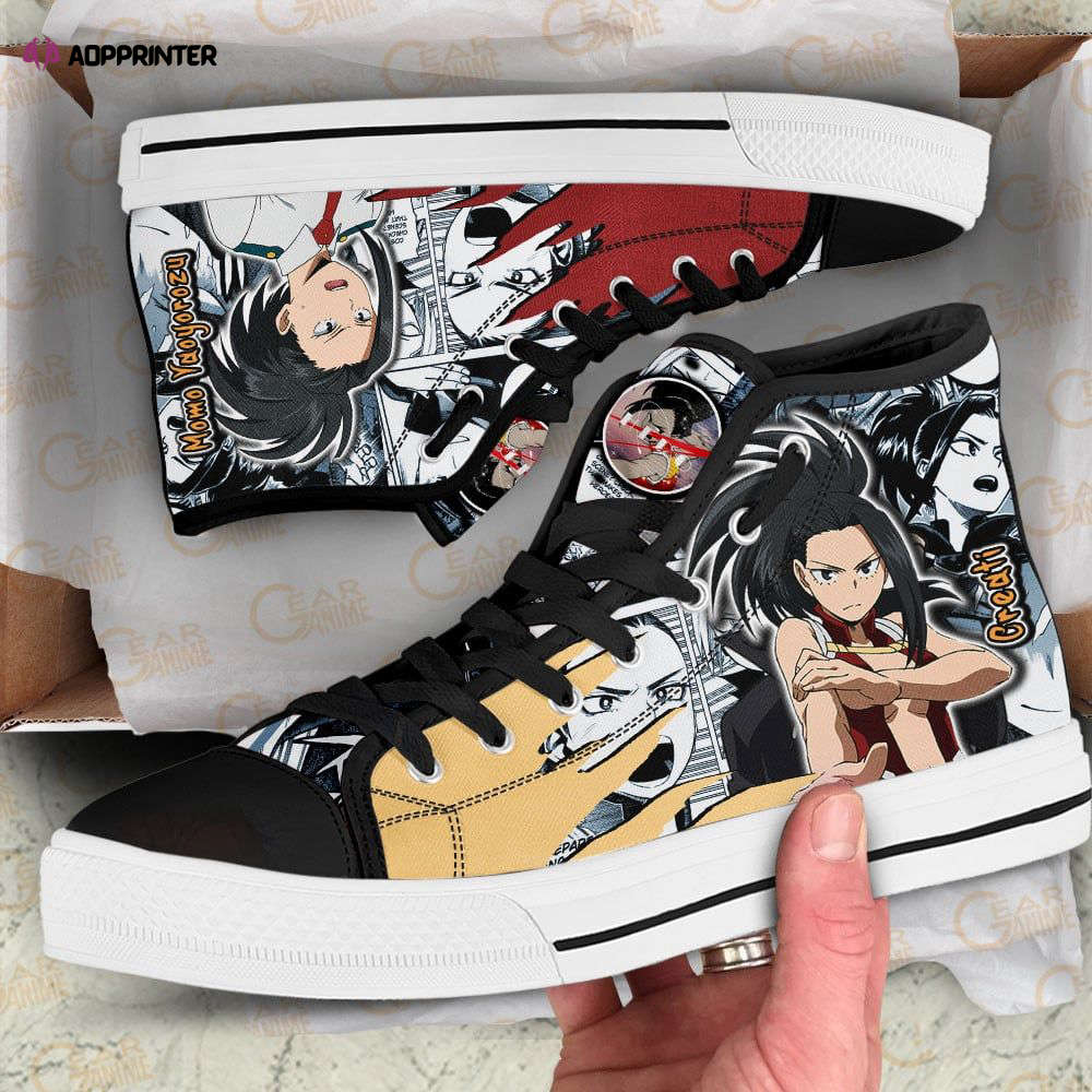 Momo Yaoyorozu High Top Shoes Custom My Hero Academia Anime For Fans