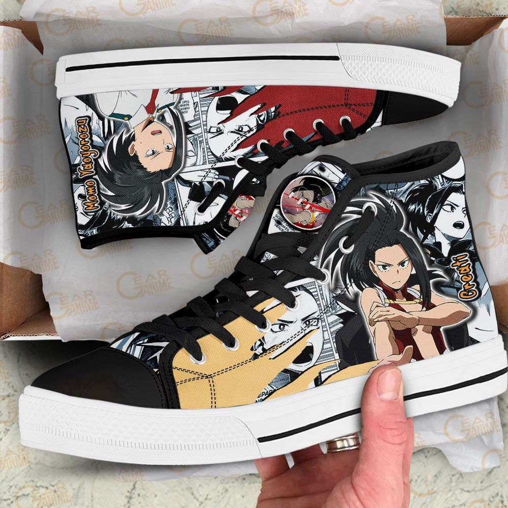 Momo Yaoyorozu High Top Shoes Custom My Hero Academia Anime For Fans