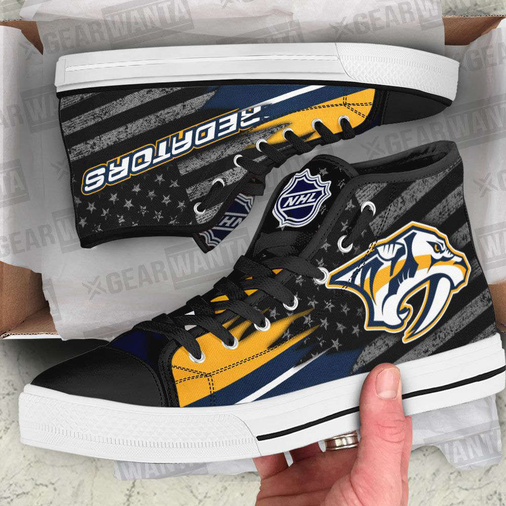 Nashville Predators High Top Shoes Custom For Fans