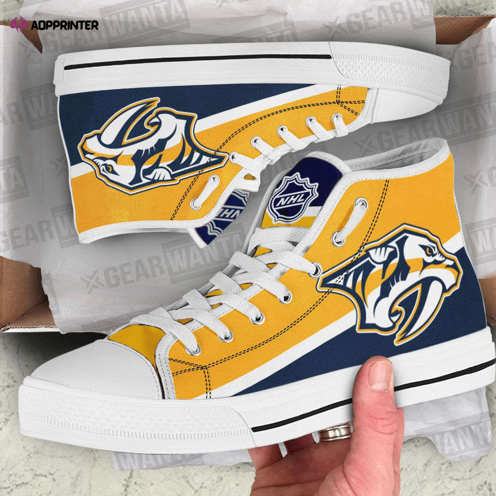 Nashville Predators High Top Shoes Custom For Fans