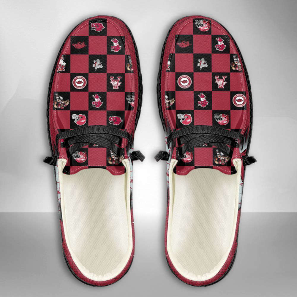 NCAA Arkansas Razorbacks Hey Dude Shoes Wally Lace Up Loafers Moccasin Slippers HDS0063