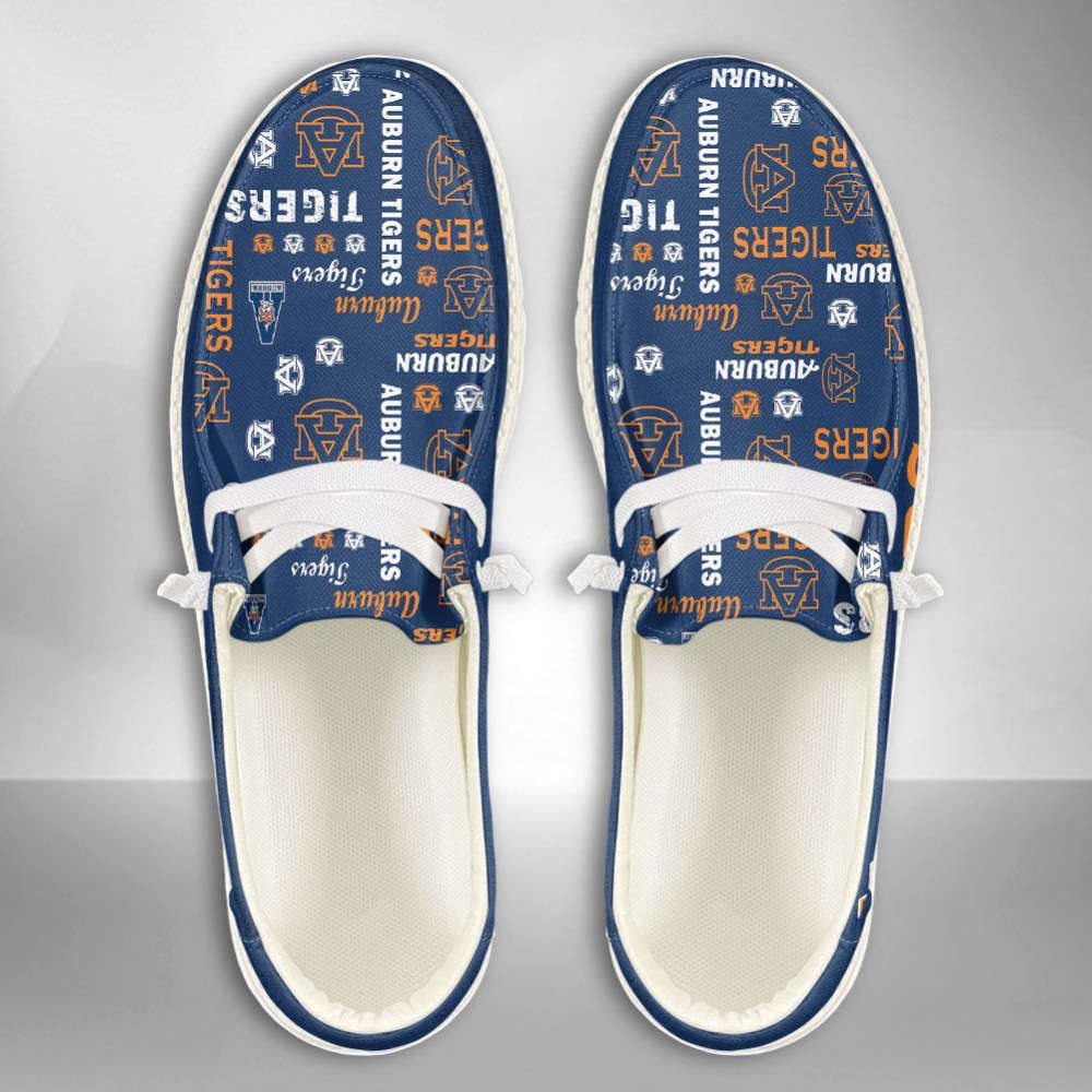 NCAA Auburn Tigers Hey Dude Shoes Wally Lace Up Loafers Moccasin Slippers