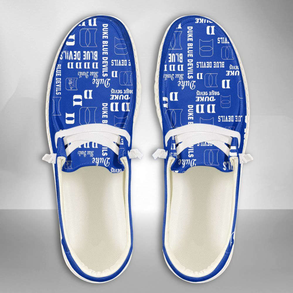 NCAA Duke Blue Devils Hey Dude Shoes Wally Lace Up Loafers Moccasin Slippers