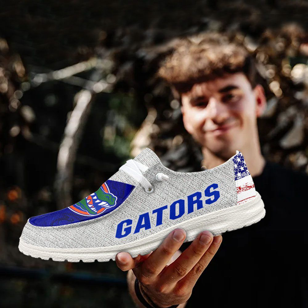 NCAA Florida Gators Hey Dude Shoes Wally Lace Up Loafers Moccasin Slippers Fan Gifts