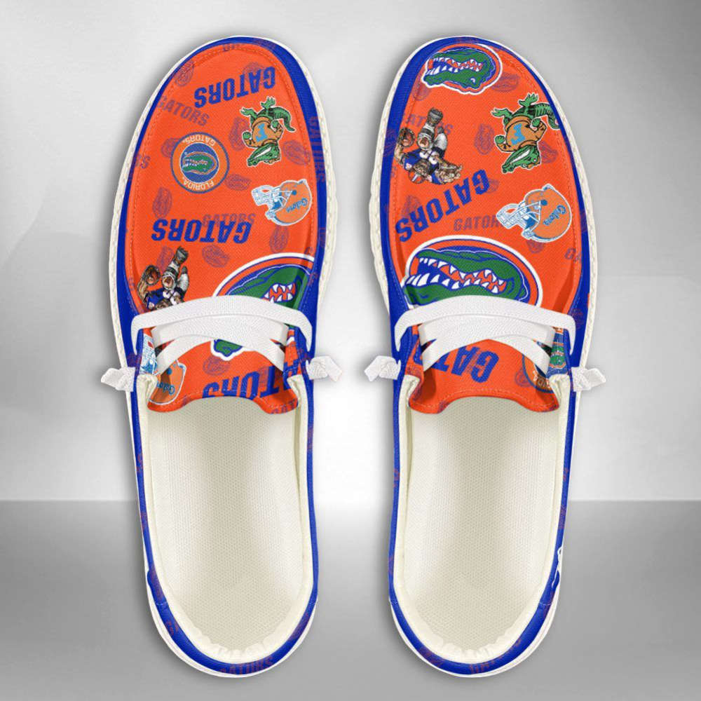 NCAA Florida Gators Hey Dude Shoes Wally Lace Up Loafers Moccasin Slippers HDS0326
