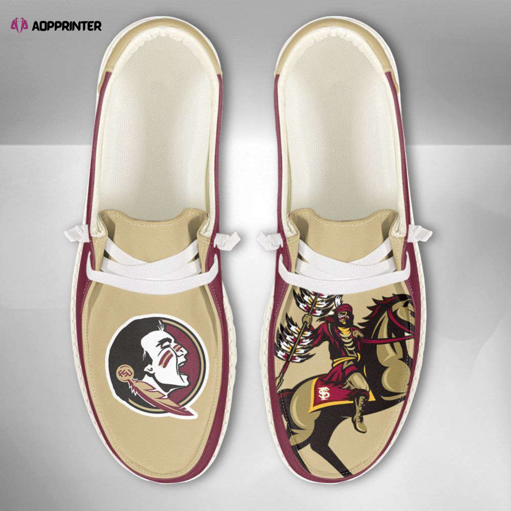 NCAA Florida State Seminoles Hey Dude Shoes Wally Lace Up Loafers Moccasin Slippers