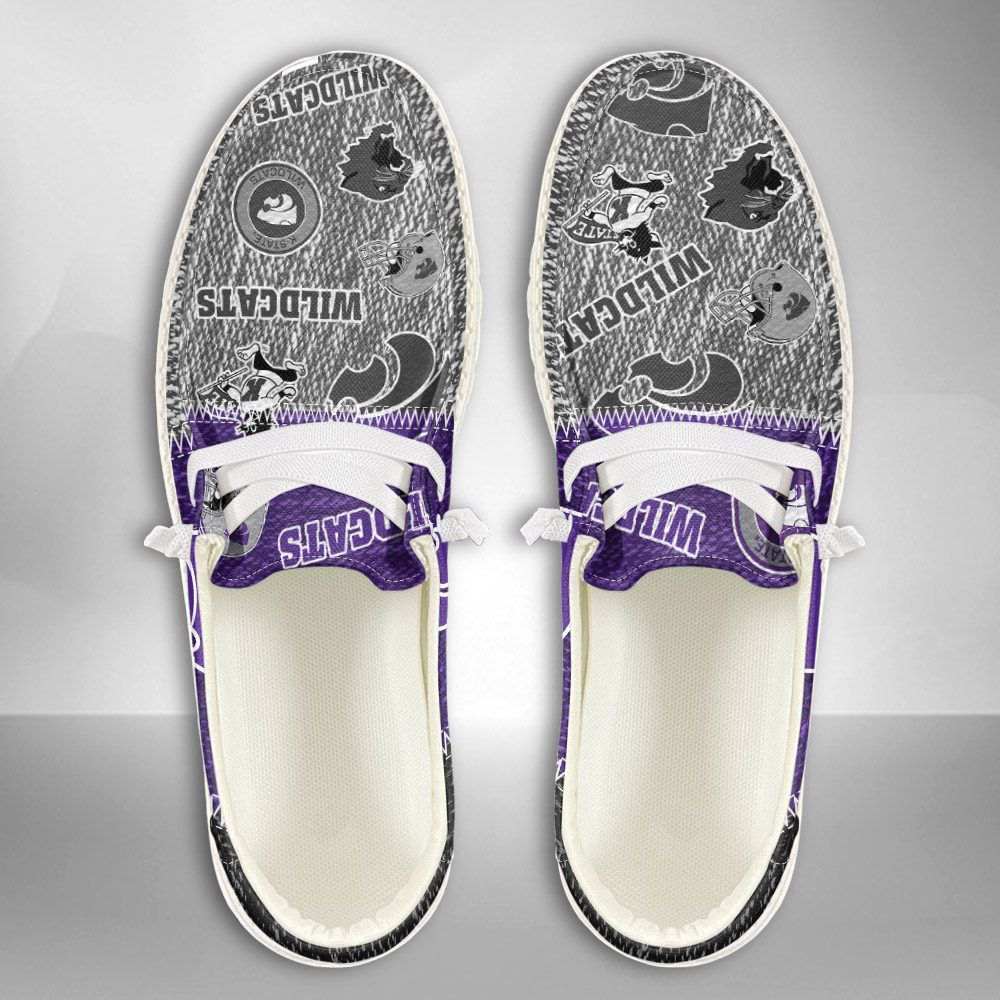 NCAA Kansas State Wildcats Hey Dude Shoes Wally Lace Up Loafers Moccasin Slippers