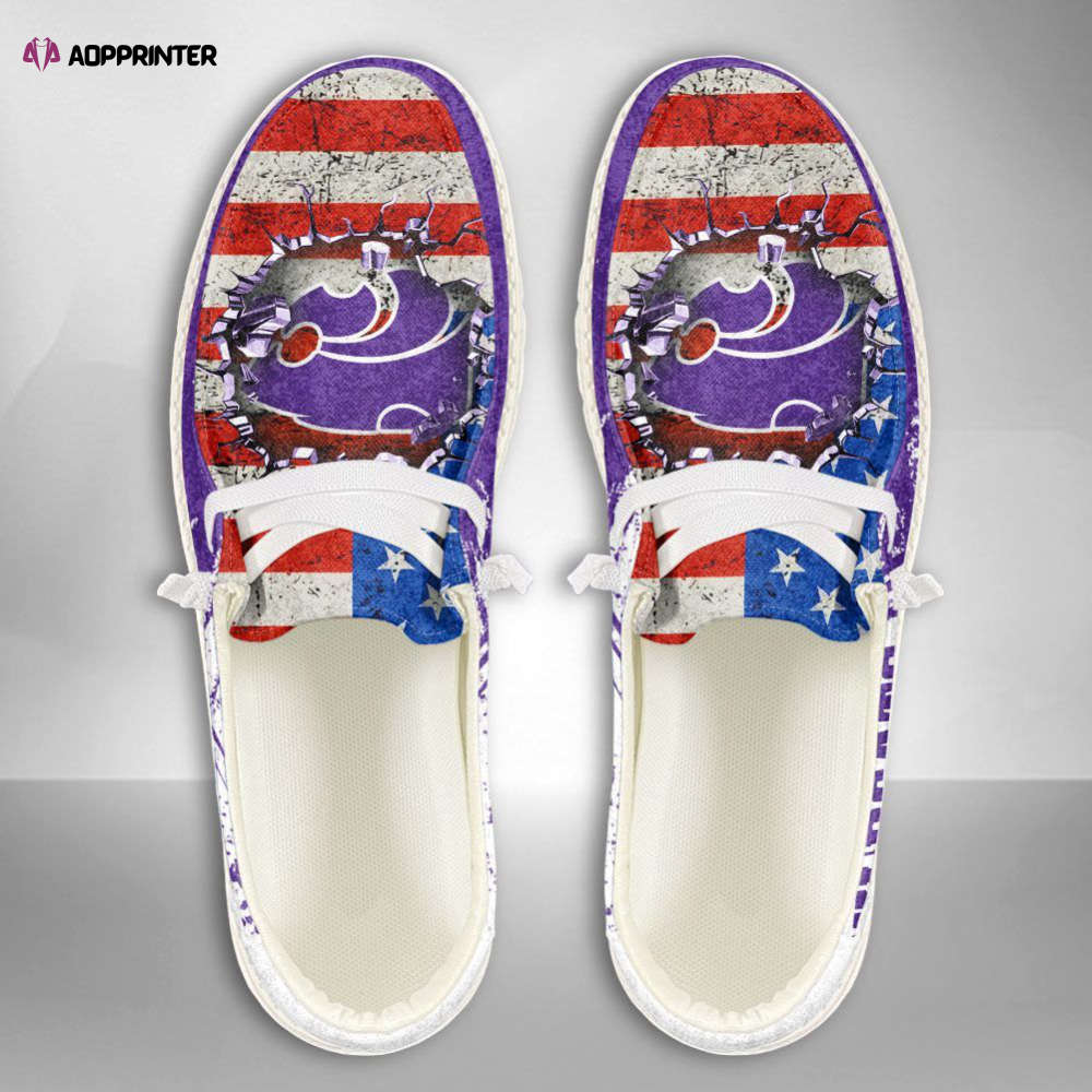 NCAA Kansas State Wildcats Hey Dude Shoes Wally Lace Up Loafers Moccasin Slippers