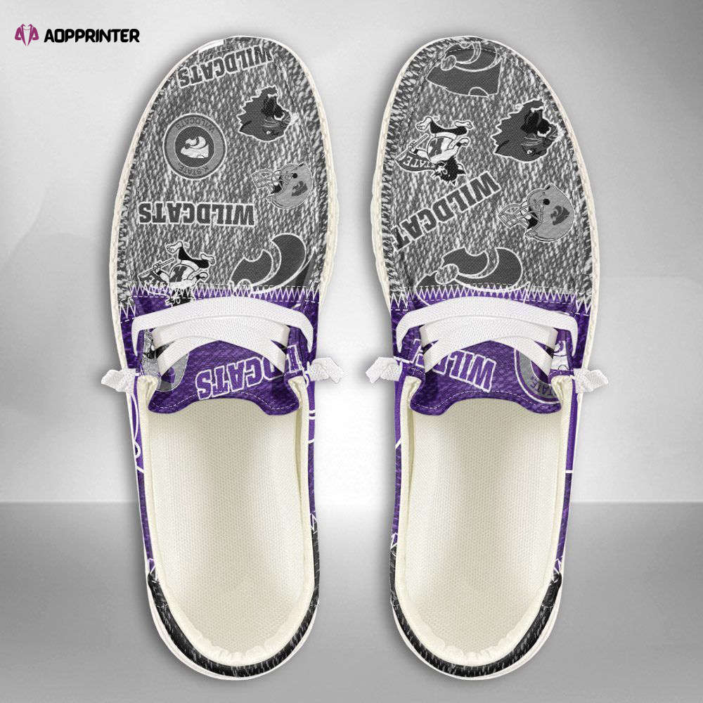 NCAA Kansas State Wildcats Hey Dude Shoes Wally Lace Up Loafers Moccasin Slippers