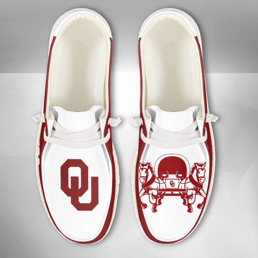 NCAA Oklahoma Sooners Hey Dude Shoes Wally Lace Up Loafers Moccasin Slippers