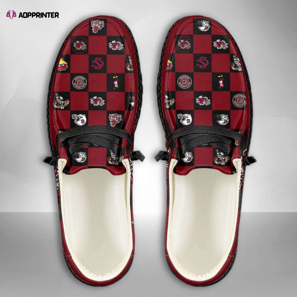 NCAA South Carolina Gamecocks Hey Dude Shoes Wally Lace Up Loafers Moccasin Slippers