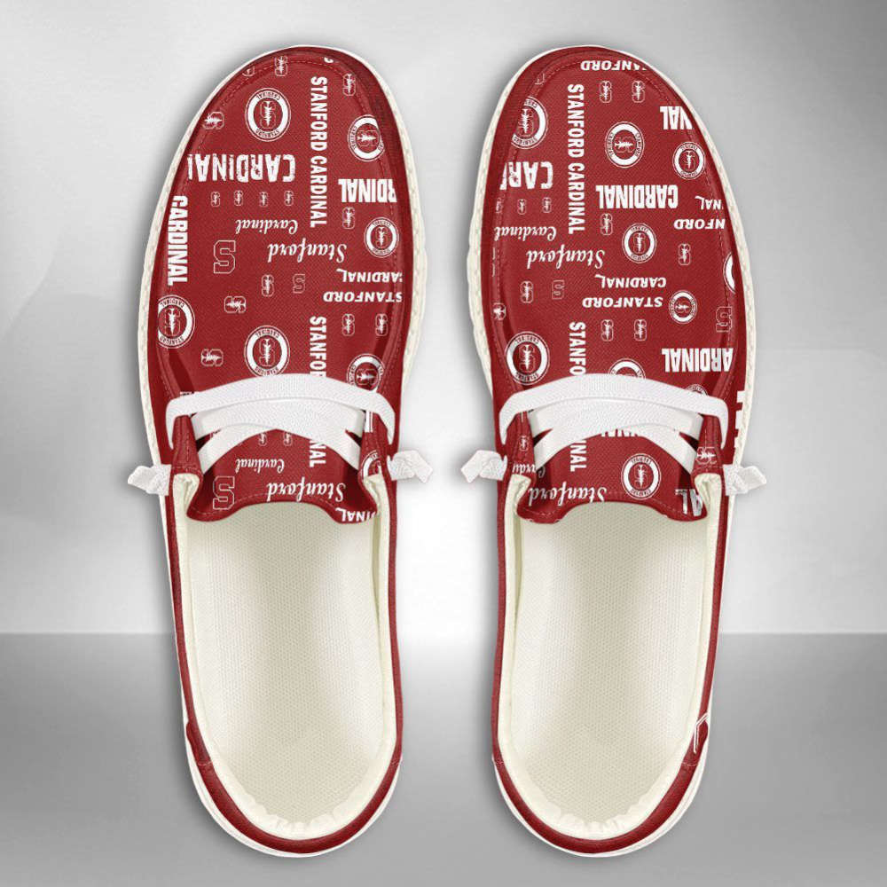 NCAA Stanford Cardinal Hey Dude Shoes Wally Lace Up Loafers Moccasin Slippers