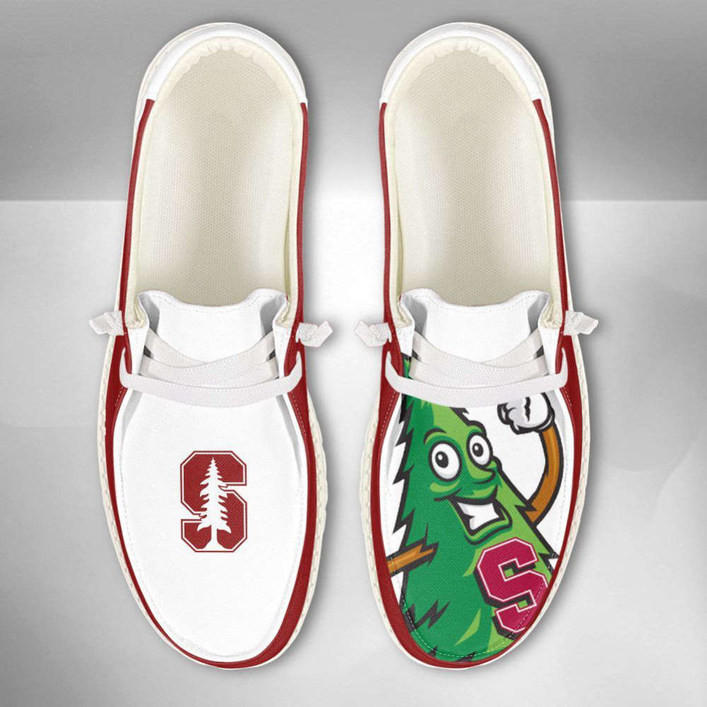 NCAA Stanford Cardinal Hey Dude Shoes Wally Lace Up Loafers Moccasin Slippers HDS1134