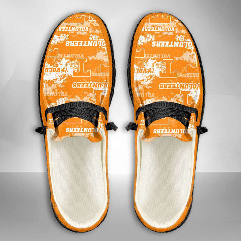NCAA Tennessee Volunteers Hey Dude Shoes Wally Lace Up Loafers Moccasin Slippers HDS1198
