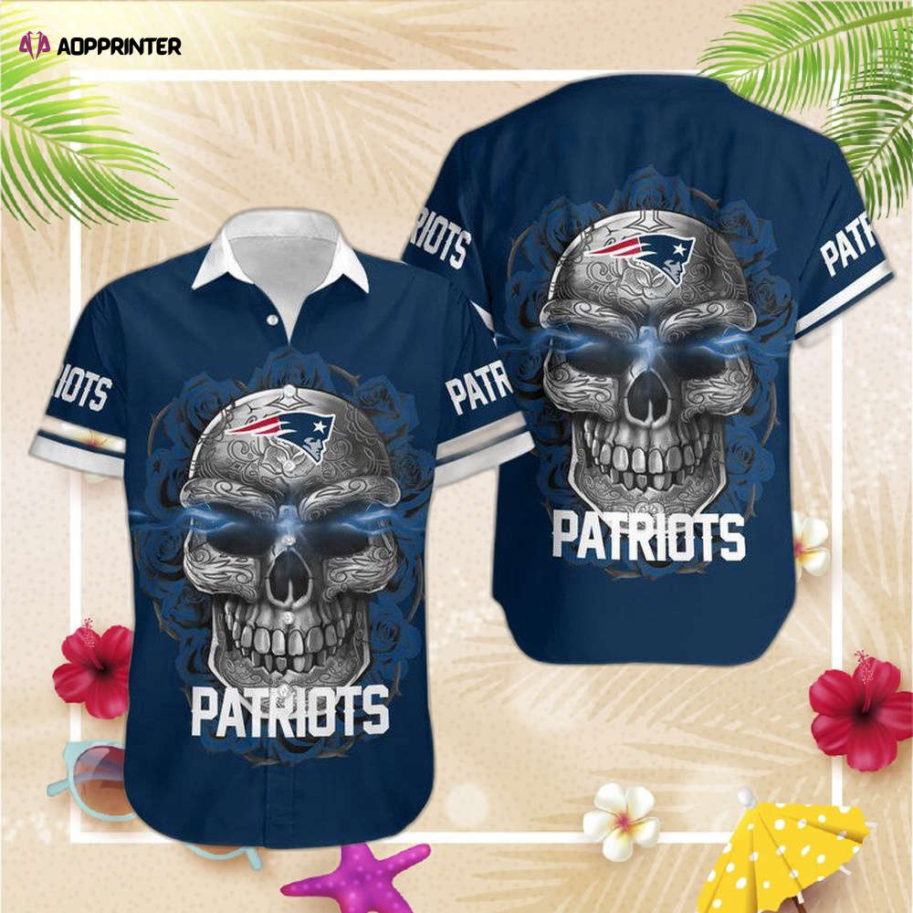 New England Patriots Sugar Skull NFL Gift For Fan Hawaiian