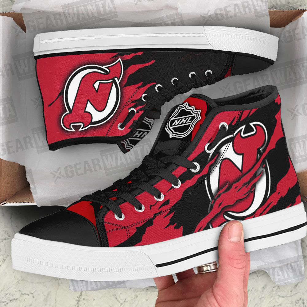 New Jersey Devils High Top Shoes Custom For Fans